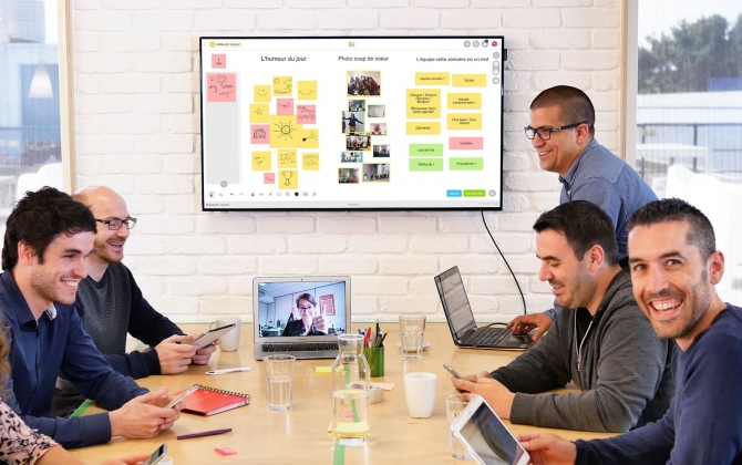 Ateliers de co-design, basés sur l'approche Nudge, peuvent également être animés avec des outils digitaux collaboratifs innovants comme "Klaxoon".